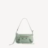 Le City-tasje met riem voor dames in heritage green