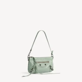 Le City-tasje met riem voor dames in heritage green