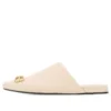Leren, comfortabele pantoffel “Sand” 718831WDAT12080