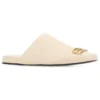 Leren, comfortabele pantoffel “Sand” 718831WDAT12080