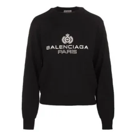 Logo-sweatshirt met ronde hals Zwart 595106T15511073