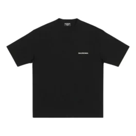 Logo T-shirt, medium pasvorm “Zwart” 612966TMVF41070