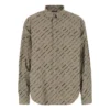 Logomania All Over-shirt met lange mouwen “Beige” 662983TNLL19763