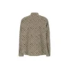 Logomania All Over-shirt met lange mouwen “Beige” 662983TNLL19763