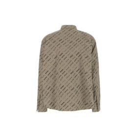 Logomania All Over-shirt met lange mouwen “Beige” 662983TNLL19763