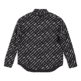 Logomania All Over-shirt met lange mouwen “Black” 662983TNLL11070