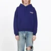 Loszittende katoenen Hoodies blauw 578135TIV531195