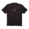Lovey T-shirt Large Fit “Zwart” 641675TQVV89034