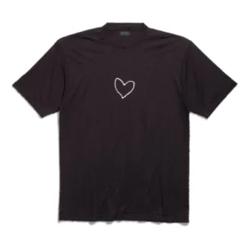 Lovey T-shirt Large Fit “Zwart” 641675TQVV89034