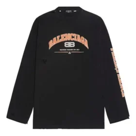 Maison Balenciaga T-shirt met lange mouwen “Zwart” 681046TLVJ11074