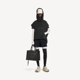 Mannen-Hoodies zonder mouwen met normale pasvorm en ‘Bodies’-print in zwart
