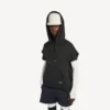 Mannen-Hoodies zonder mouwen met normale pasvorm en ‘Bodies’-print in zwart