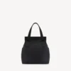 Mannen-tote bag in legerstijl, medium, in zwart