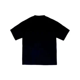 Meertalig bedrukt T-shirt met korte mouwen voor heren, zwart 612966TJVI32771