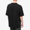 Meertalig bedrukt T-shirt met korte mouwen voor heren, zwart 612966TJVI32771
