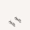 Melrose B XS-oorbellen voor heren in antiek zilver