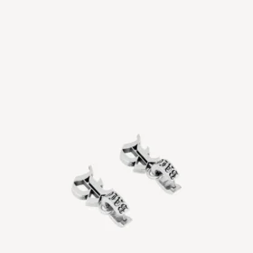 Melrose B XS-oorbellen voor heren in antiek zilver