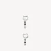 Melrose B XS-oorbellen voor heren in antiek zilver