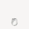 Melrose zegelring in antiek zilver