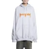 Metallica-hoodie, oversized pasvorm “Dirty White Orange” 697879TMV890901