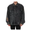 Metallica oversized Denim jas “Washed Black Orange” 694504TBP471055