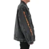 Metallica oversized Denim jas “Washed Black Orange” 694504TBP471055