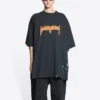 Metallica T-shirt met korte mouwen, oversized pasvorm “Black Orange” 694576TMV880105