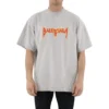Metallica T-shirt met korte mouwen, oversized pasvorm “White Orange” 694576TMV880901