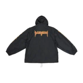 Metallica windjas met capuchon “Black Orange” 698831TMO101000