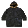 Militaire parka “Zwart” 751730TMO131000