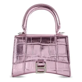 Mini Hourglass-tas met handvat “Lilac” 664676-1S4NY-5304