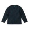 Mini-trui met all-over logo “Donkerblauwgroen” 736247T32334301