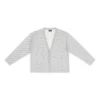 Mini-vest met all-over logo “Light Grey White” 699822T32331461