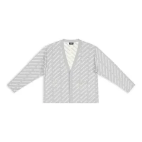 Mini-vest met all-over logo “Light Grey White” 699822T32331461