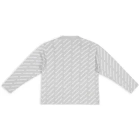 Mini-vest met all-over logo “Light Grey White” 699822T32331461