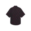Minimal T-shirt met korte mouwen “Black Red” 658841TKO521076