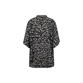 Minimalistisch shirt met korte mouwen en logostrips “Black” 681813TML21-1269