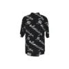 Minimalistisch T-shirt met korte mouwen en Scribble-logo “Black White” 681813TML131070
