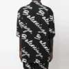 Minimalistisch T-shirt met korte mouwen en Scribble-logo “Black White” 681813TML131070