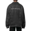 Mirror gewatteerd Denim-jasje “Dark Grey” 735744TBP471270