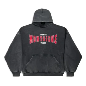 Montaigne Hoodies, ruime pasvorm “Black Faded” 803265TRVN21048