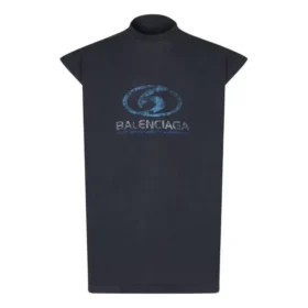 Mouwloos T-shirt ‘Black Blue’ 767844TPVM31412