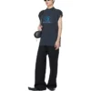 Mouwloos T-shirt ‘Black Blue’ 767844TPVM31412