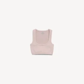 Naadloze techwear-bh voor dames in nude