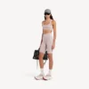 Naadloze techwear-bh voor dames in nude