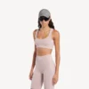 Naadloze techwear-bh voor dames in nude