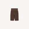 Naadloze techwear-fietsbroek voor dames in moka
