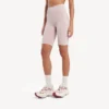 Naadloze techwear-fietsbroek voor dames in nude