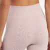 Naadloze techwear-fietsbroek voor dames in nude