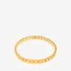 Nano mini-link choker voor dames in glanzend goud